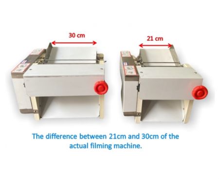 Dough Sheeter 21cm and 30cm compare